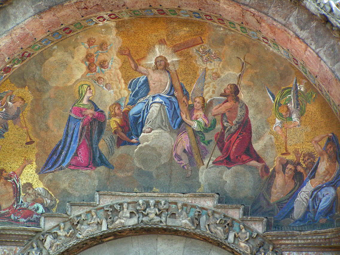 Basilica di San Marco - mozaika nad vchodem
