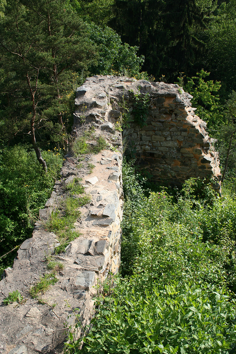 Bašta na jižní straně hradu

