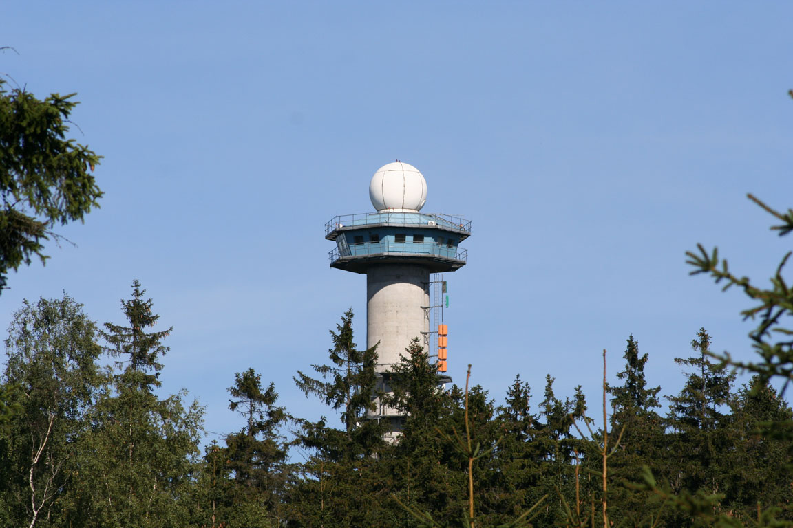 Radarová věž na Praze
